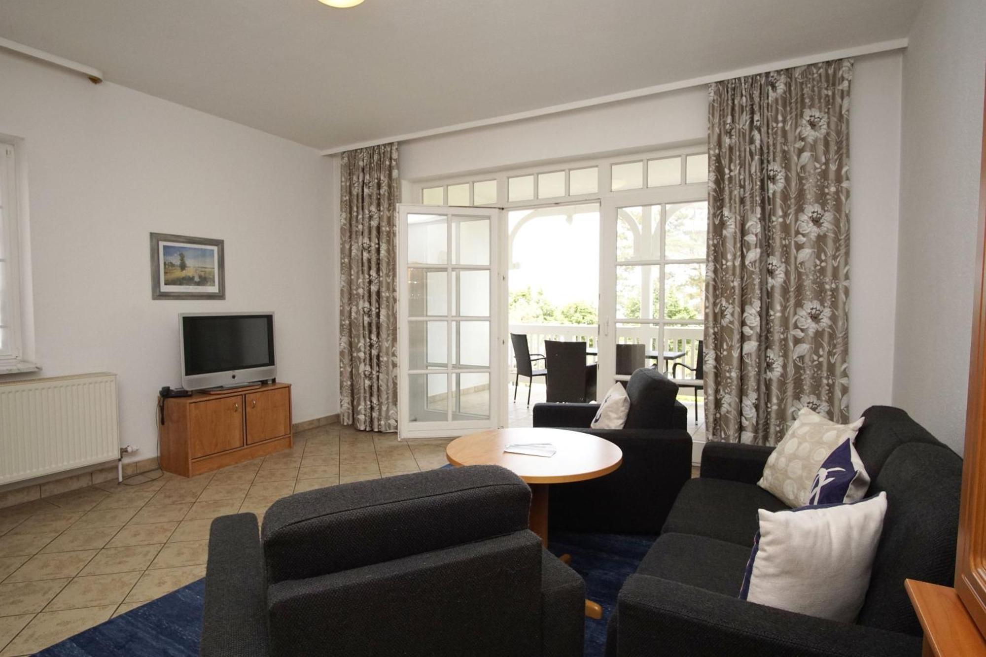 Aparthotel Ostsee Fewo 6 Balkon, Meerblick, Strand Binz Exteriör bild
