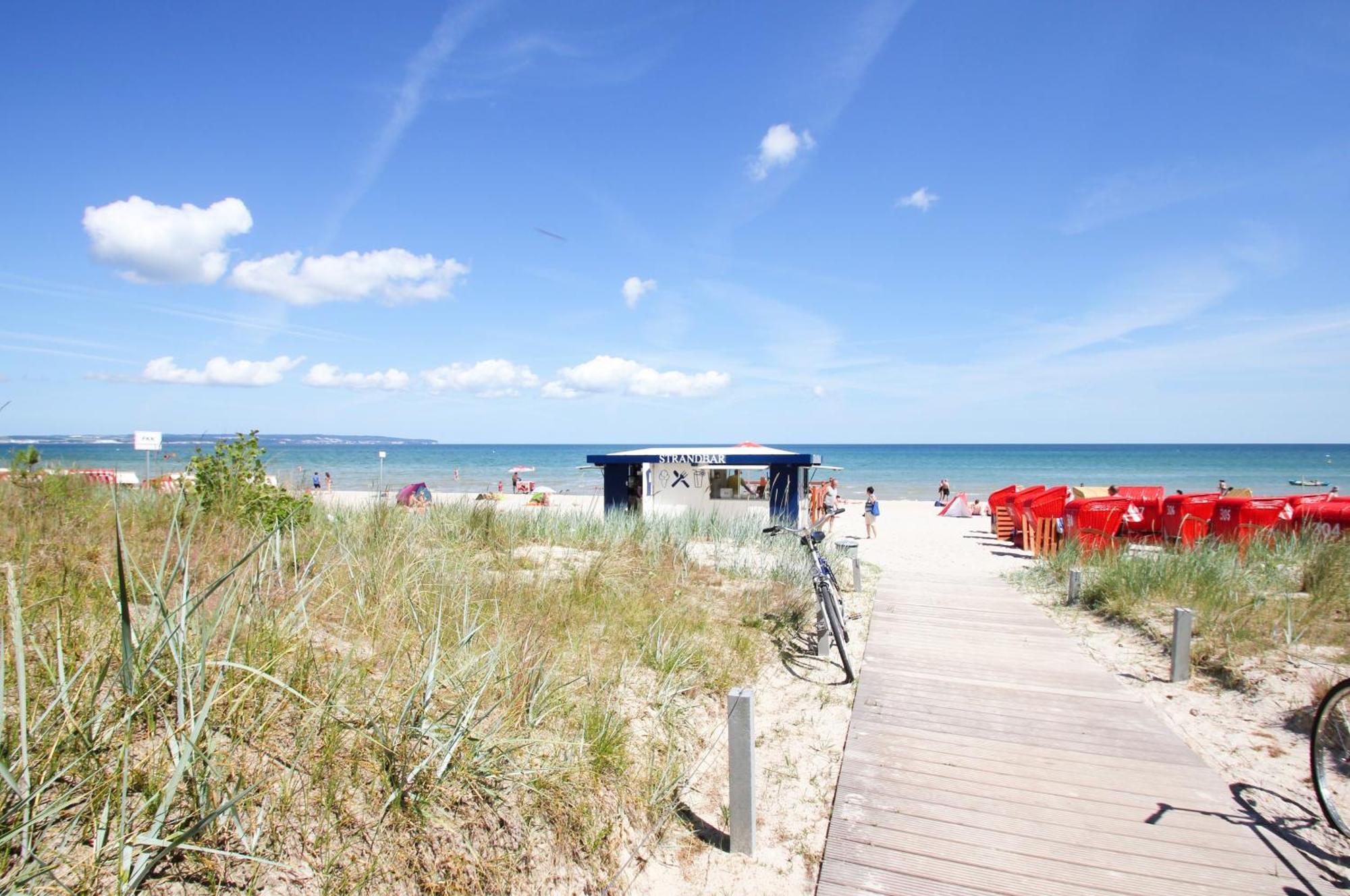 Aparthotel Ostsee Fewo 6 Balkon, Meerblick, Strand Binz Exteriör bild